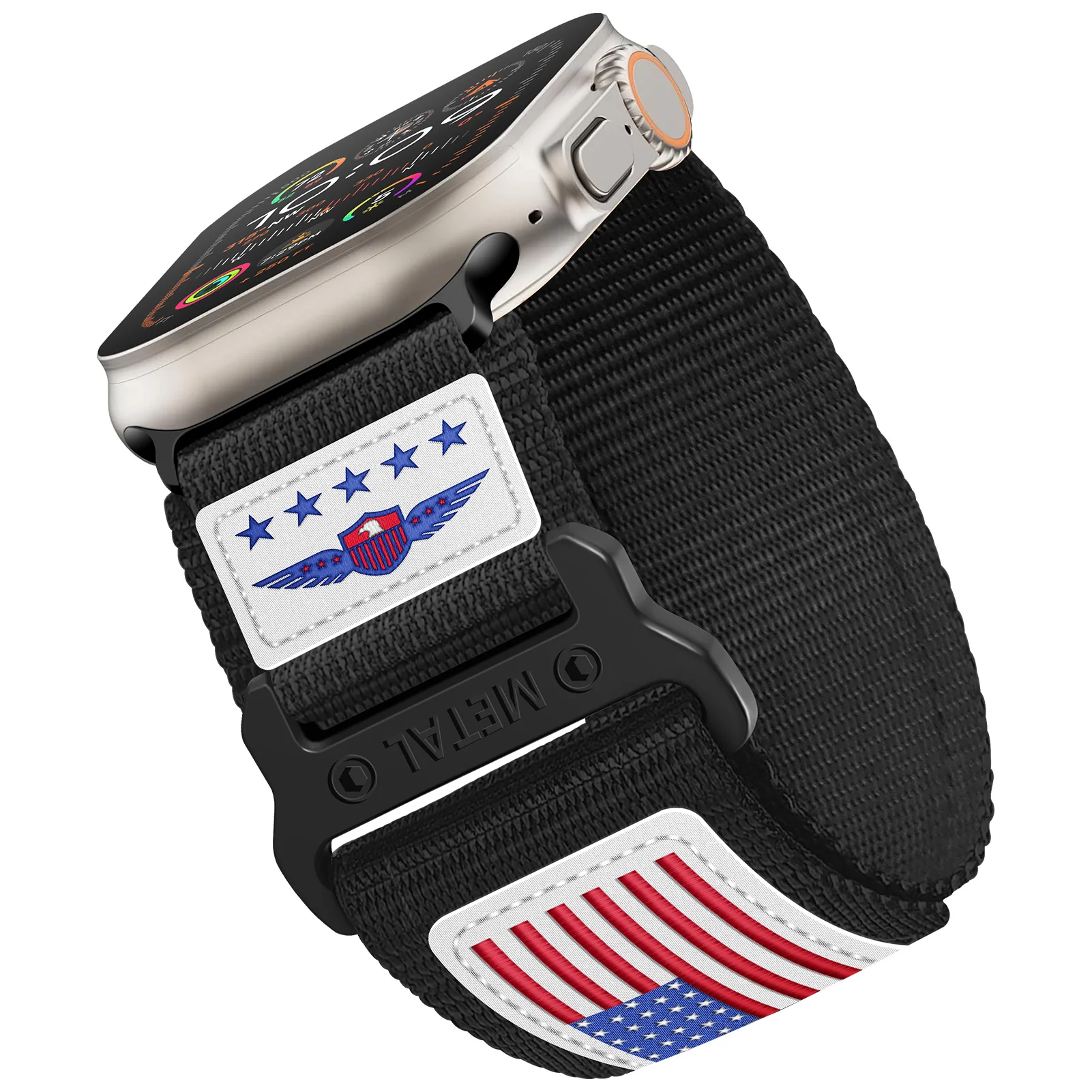 Premium Sport Woven Nylon Strap and Leather Bracelet