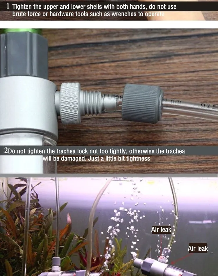 Externer CO2-Reaktor Aquarium Inline CO2-Zerstäuber Diffusor für Wasser pflanzen Tank Aquarium Aquarium Zubehör – Detail 6