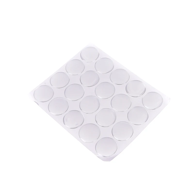 100PCS 1" Round 3D Crystal Clear Epoxy Adhesive Circles Dome Sticker Bottle Cap resin craft material