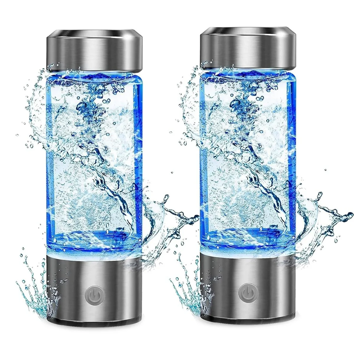 420ml 수소 물병, 휴대용 수소 물 이온화 기계, USB 충전식 수소수 발생기, 2 팩