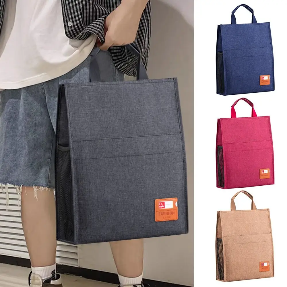 휴대용 5 레이어 토트 학교 가방 대용량 휴대용 튜토리얼 가방 다기능 지퍼 가방