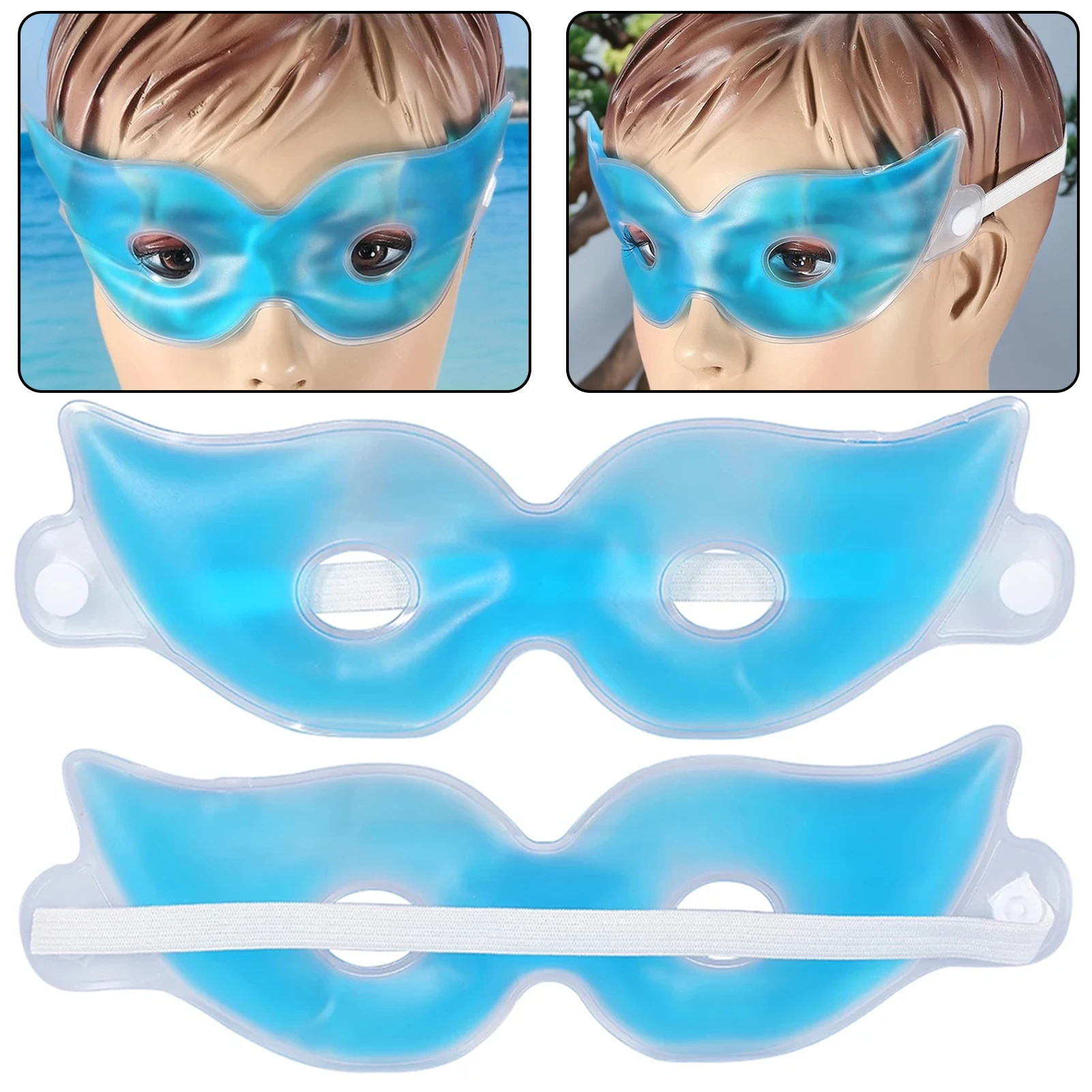 페이스 쿨링 마스크 젤 아이 마스크 아이스팩 쿨링 PVC 온냉 테라피 스킨케어..