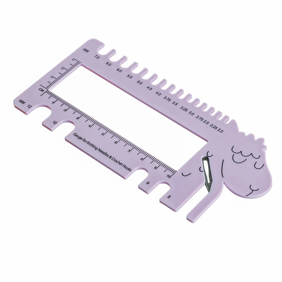 Multifunctional Sheep Shaped Knitting Ruler Gauge