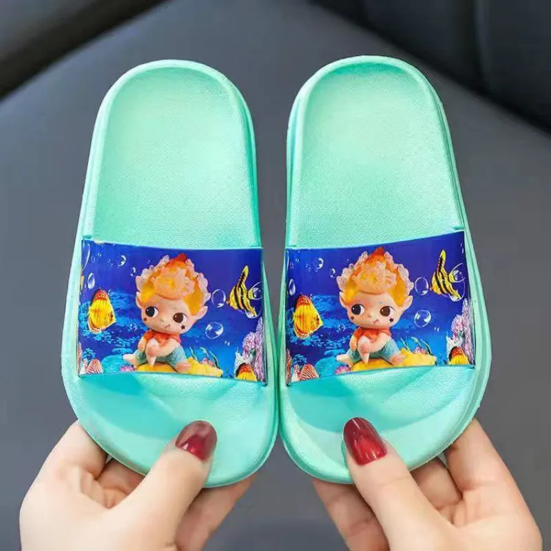 Children Slippers Cartoon Frozen Elsa Iron Man Baby Boy Girl Lovely Princess Flat Kids Beach Home Anti-slip Shoes Inside Outside child shoes girl Children's Shoes