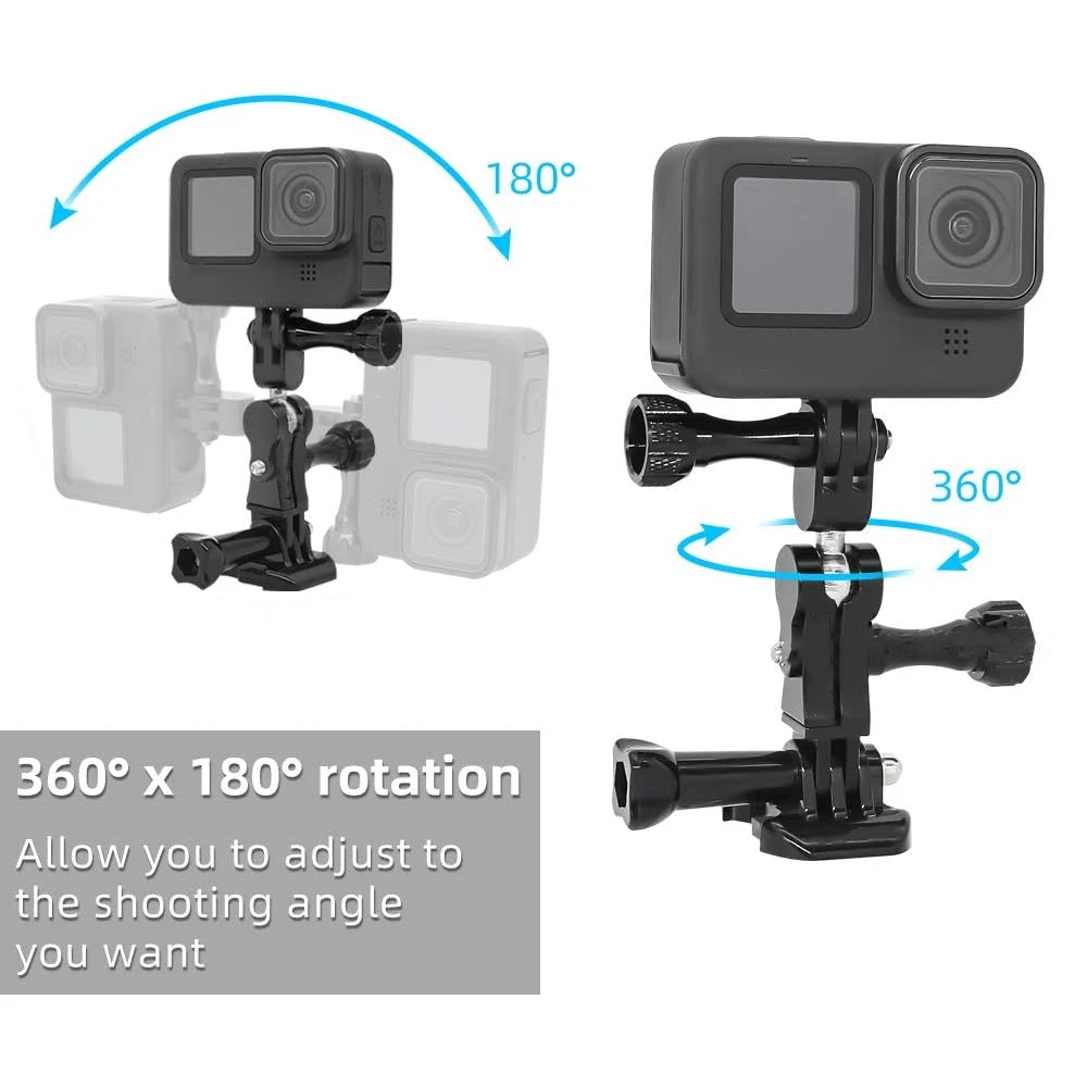 Braccio Estensione Per Casco GoPro - Lega Alluminio, 16.5 Cm, Per Hero 8/7/6/5/4/3, Stabile E Leggero - Foto 8