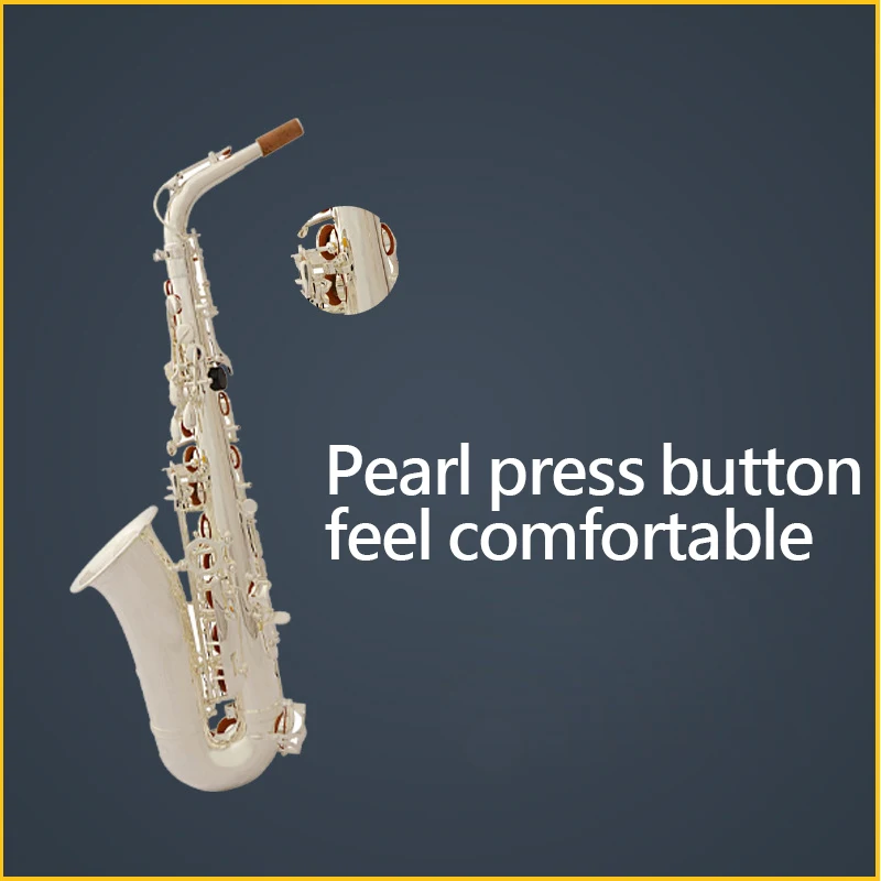 

Улучшенный профессиональный E-flat альт посеребренный саксофон SAX