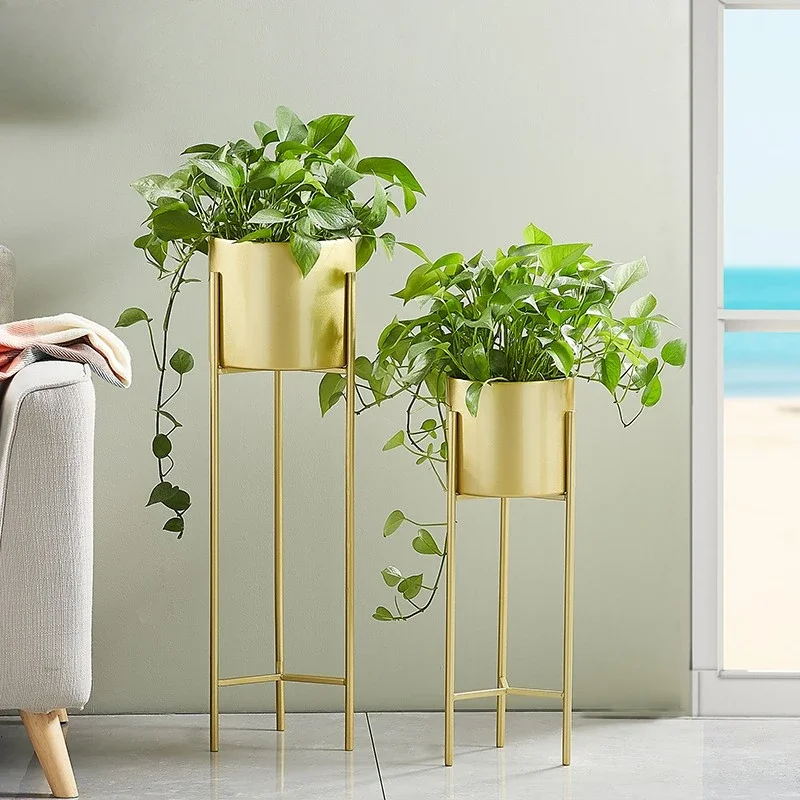 Indoor Veranda Shelf Book Case Iron Rack Shelf Display Plant Holder Stands Support Pots Floating Flowerbed Plant Accessories