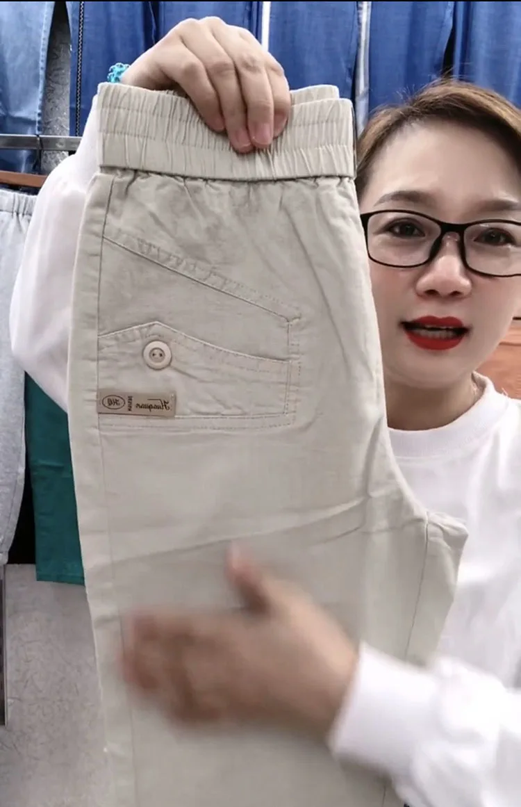 Women Cotton Linen Harun Pants Summer Loose New 2023 Ladies High Waist Versatile Thin Slim Casual Pants Female Nine-Point Pants
