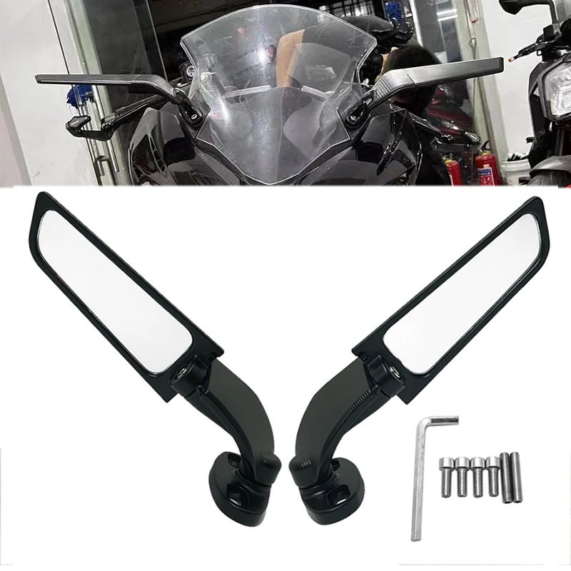 MotorcycleWingMirrorsAdjustableRotatingRearviewSideMirrorFor