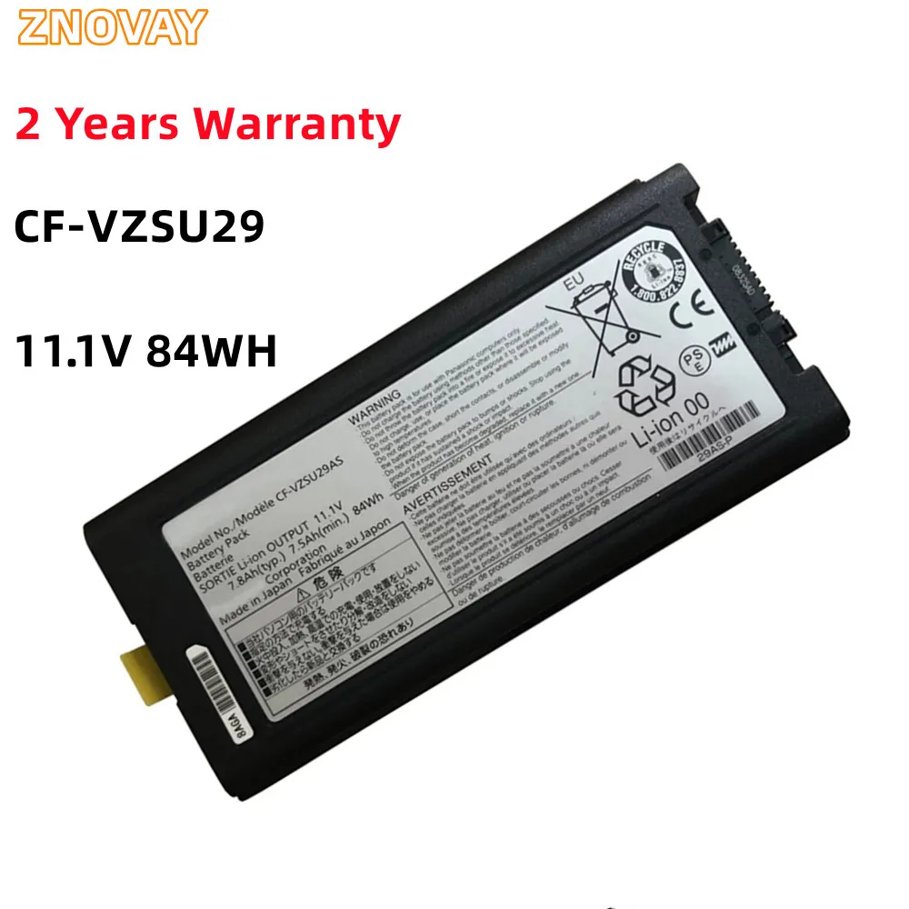 11.1V 84Wh Cf-Vzsu29 Vzsu29U Vzsu29A Vzsu29Au Batteria Del Computer Portatile Per Panasonic Toughbook Cf-51 -52 Cf-29 Cf-51 Cf-52 Serie Vzsu29As