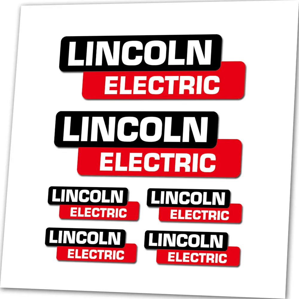 Per Lincoln Electric Tool Sponsor Decalcomania Tuning Adesivo In Vinile Laminato Stampato E Tagliato Di Alta Qualità Impermeabile
