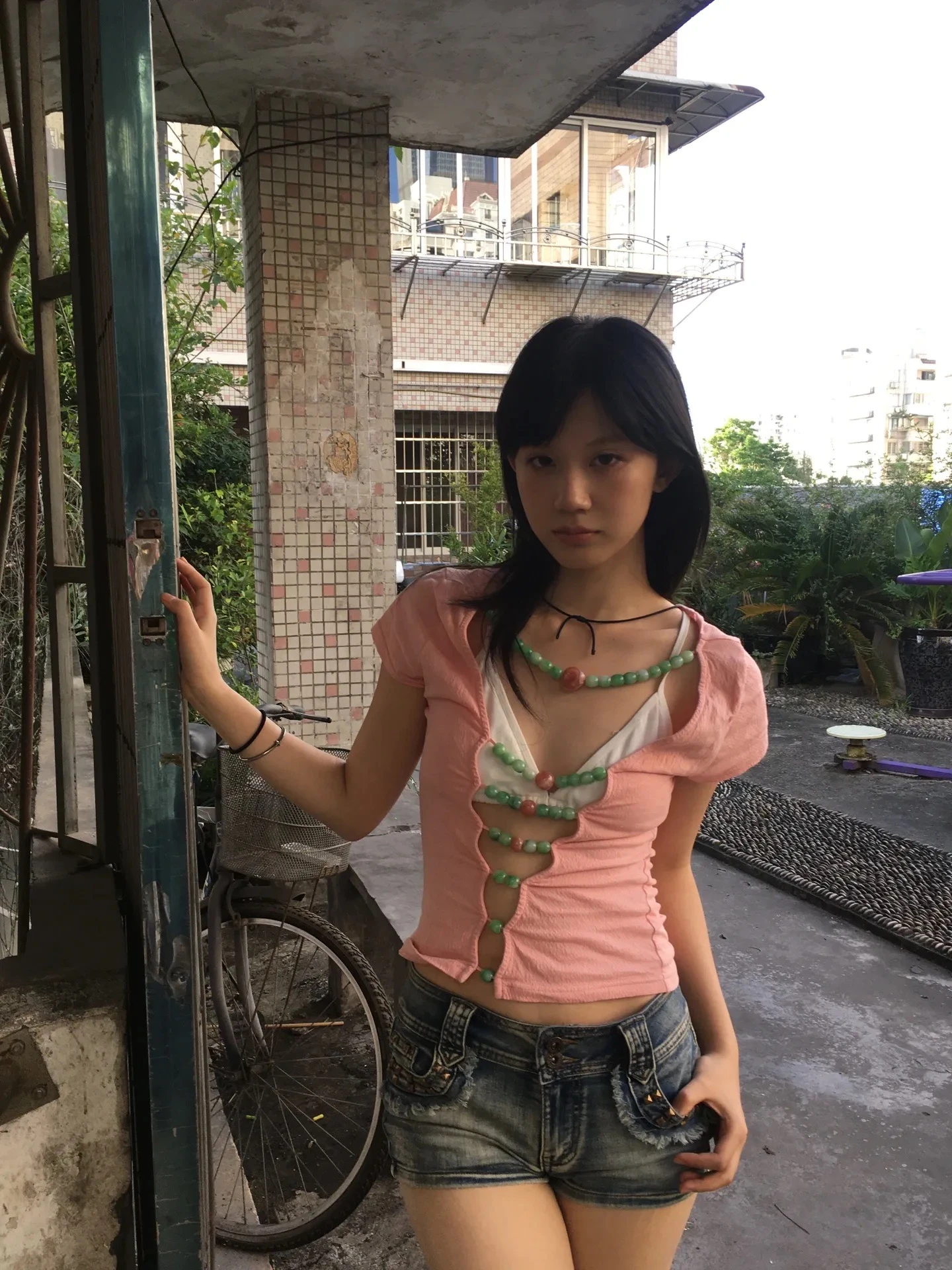 Karrram Japanisch Y2K Aushöhlung Tops Vintage Harajuku Perlen T-Shirt 1920er Jahre Ästhetik Kurzarm Strick T-Shirts American Retro – Detail 11
