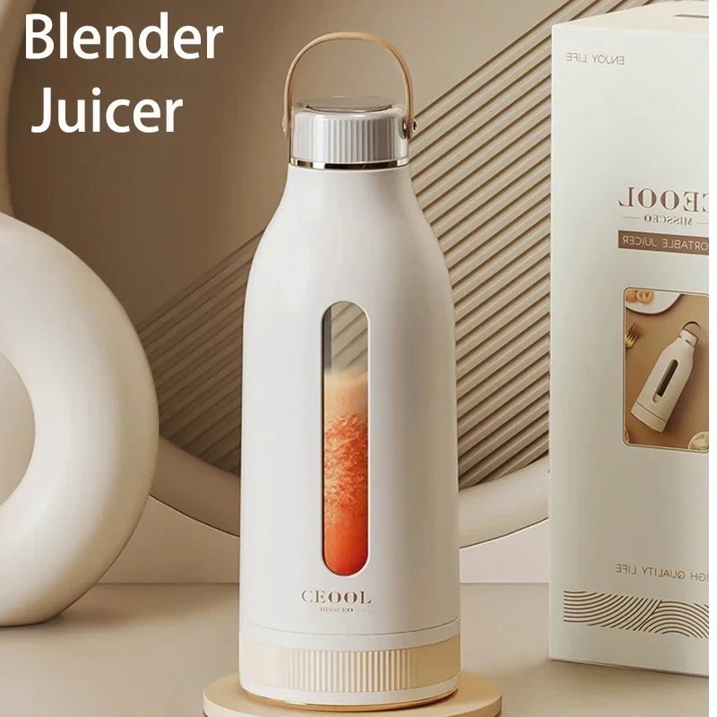 

New Wireless Hand Blender Cup Mixer Fresh Fruit Juicer USB Rechargeable Mini Portable Blender 400ML Shakes Smoothie Maker