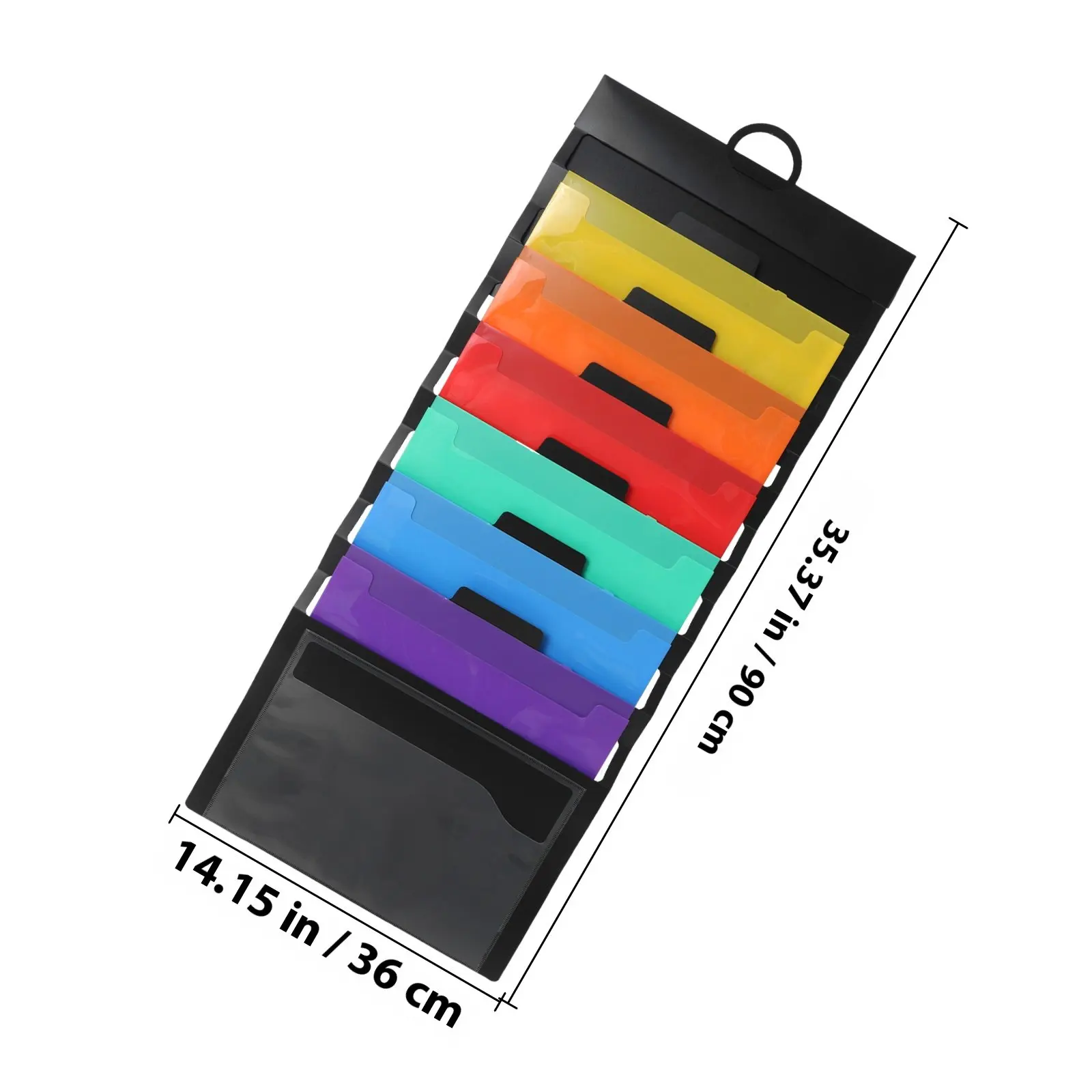 6칸 휴대용 파일 폴더 다층 아코디언 정리함 (문서, 서류, 우편물 보관용) 사무실, 교실, 가정, 벽걸이형