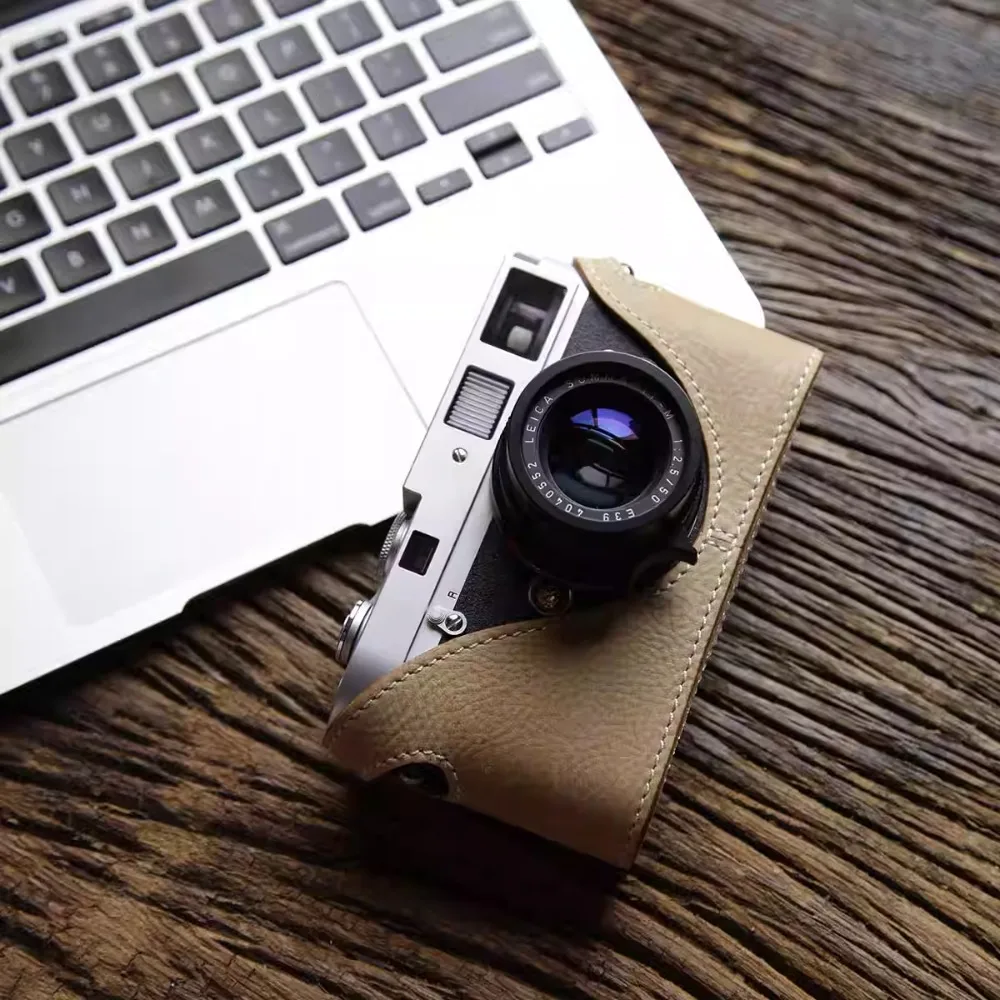 Custodia Per Fotocamera Borsa In Pelle Mezzo Corpo Set Copertura Per Fotocamera Per Leica M2 M3 M4 M6 M7 Mp Ca031