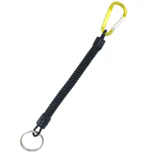 

1PC Tactical Retractable Spring Elastic Rope Security Gear Tool Hiking Camping Anti-lost Phone Keychain Fishing Lanyards Outdoor