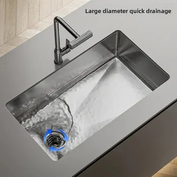 ห้องครัวสแตนเลสขนาดใหญ่อ่างล้างจานผักอ่างล้างหน้าเครื่องล้างจานแบบบูรณาการตู้เคาน์เตอร์แบบบูรณาการ 1