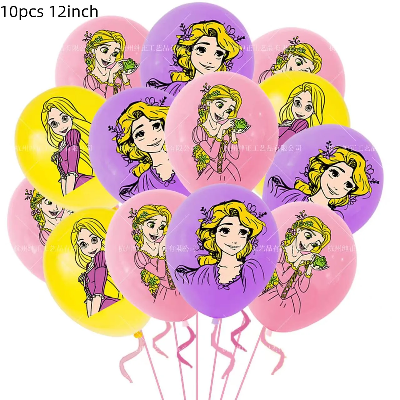 Description Picture 6 of itemPrincess Rapunzel Balloon Tangled Birthday Party Decoration Supply Cake Topper Banner Sling Wedding Background Baby Shower