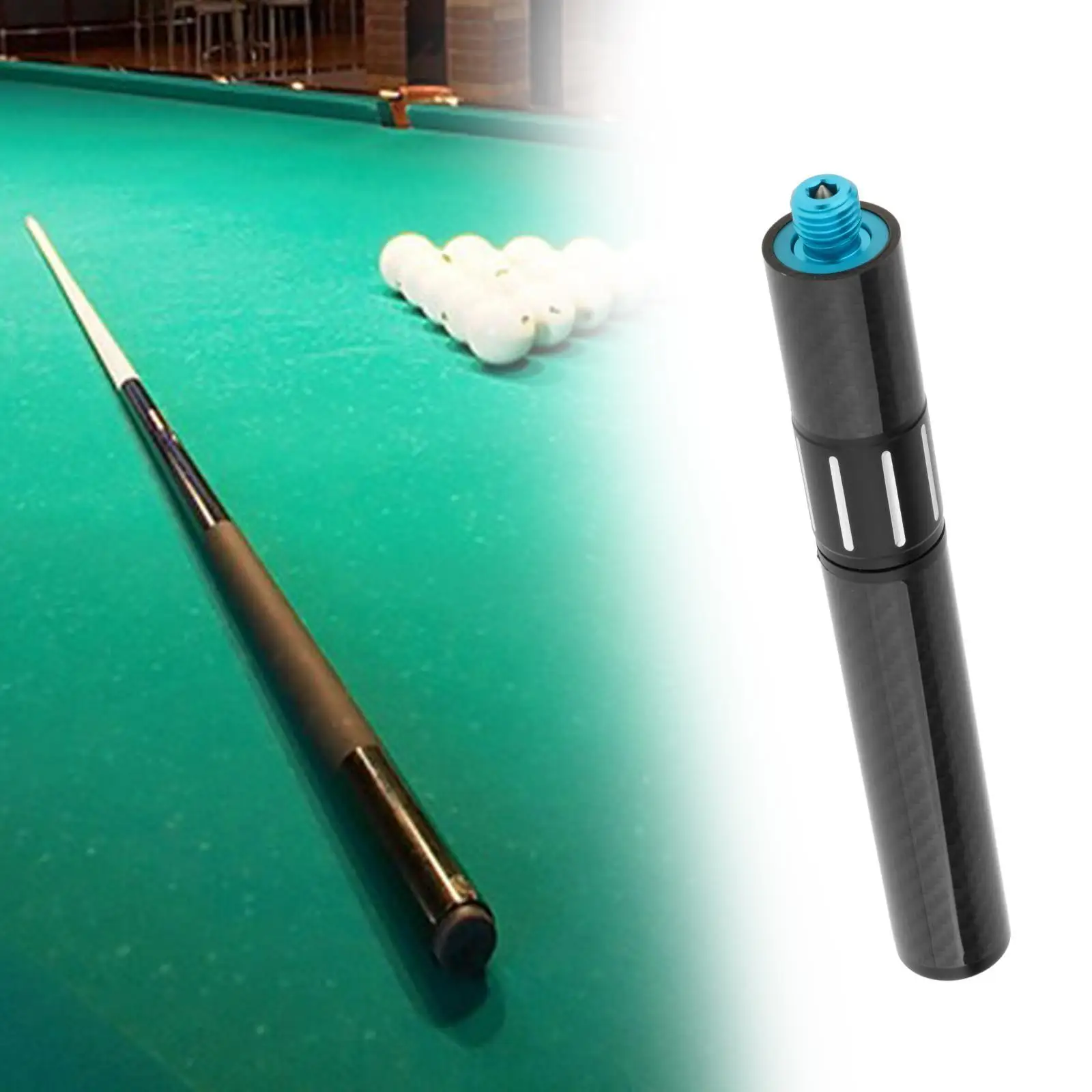 Pool Cue Extension Retractable Snooker Pool Cue Extender for Billiard