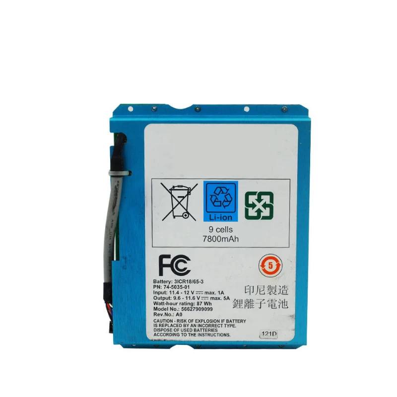 

Communication Equipment Batter 3ICR18/65-3 74-5035-01 56627909099 11.4V Li-Ion Rechargeable Battery