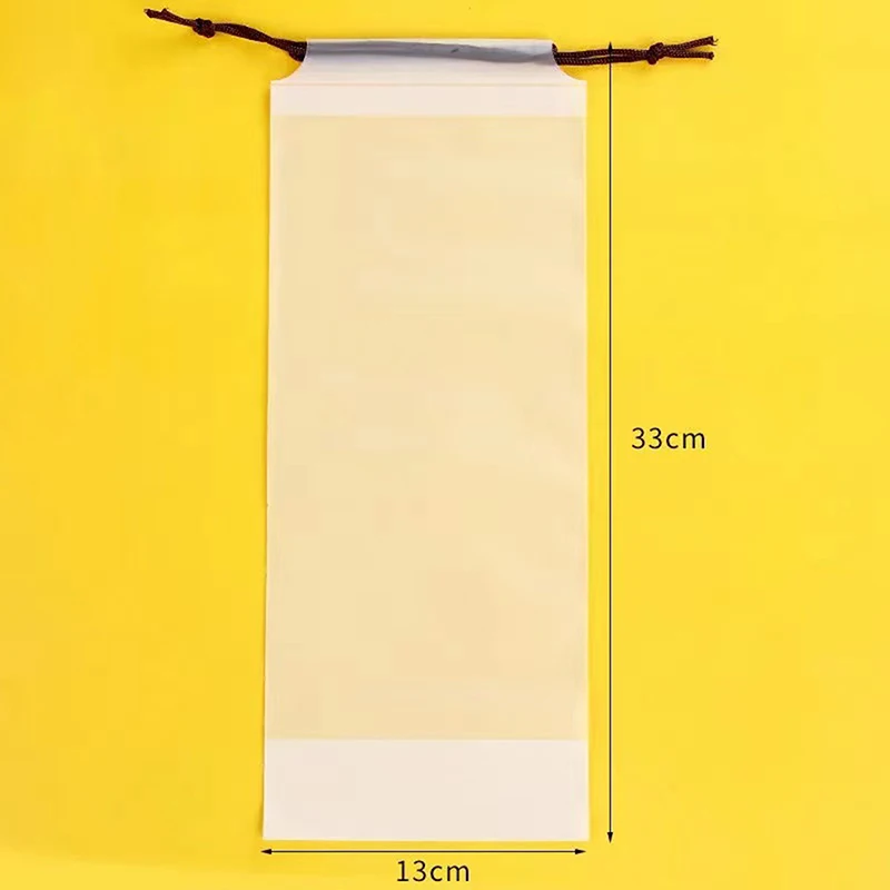 

Plastic Bag Matte Translucent Umbrella Storage Bag Reusable Portable Umbrella Drawstring Storage Cover Home Storage Organizer