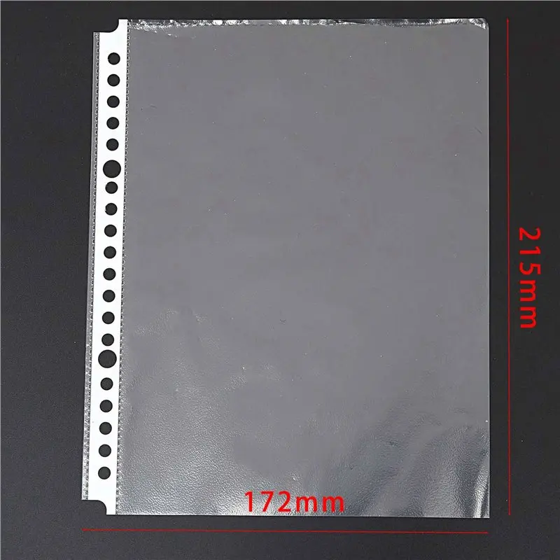 AEF1 - Confezione da 400 buste trasparenti perforate formato A5 - Cartelle in plastica_voghion.com