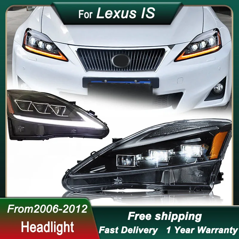 

Car Headlight For Lexus IS 06-12 IS300 IS250 full LED HeadLamp New Design DRL Dynamic Signal Lamp Head Lamp Front light Assembly