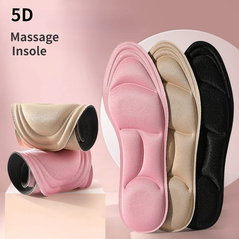 thumbnail image 1 of Plantillas 5D para zapatos de mujer, plantillas deportivas transpirables para correr, soporte para el arco de los pies, fascitis plantar, almohadillas para zapatos, suela de espuma viscoelástica, 1 of 5