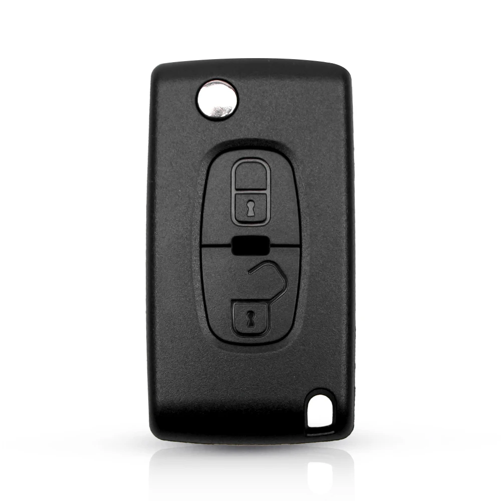 KEYYOU Car Key Shell Case Remote Key Shell New For Citroen C-Crosser C4 Fob MIT-11R blade 2 Button Fob For Peugeot 4007 ET 4008