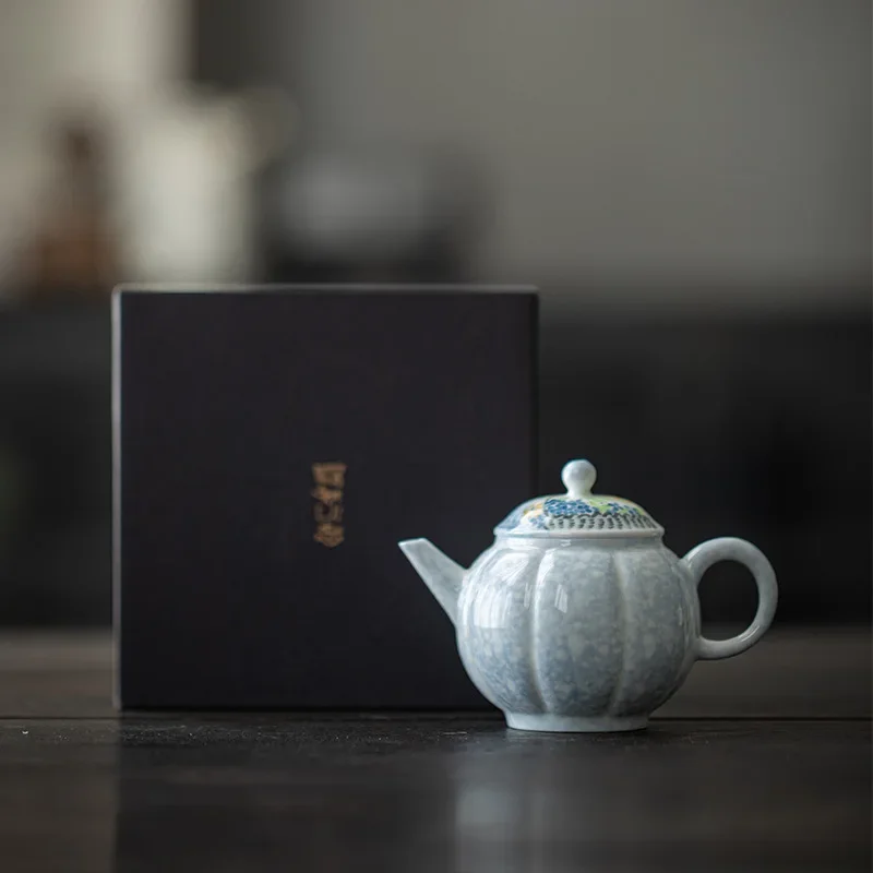 Ручная роспись Бабочка китайский керамический чайник фиолетовый чайник чайный набор для чайной церемонии Молочный Улун чай галстук Гуань Инь Жасмин Тип се