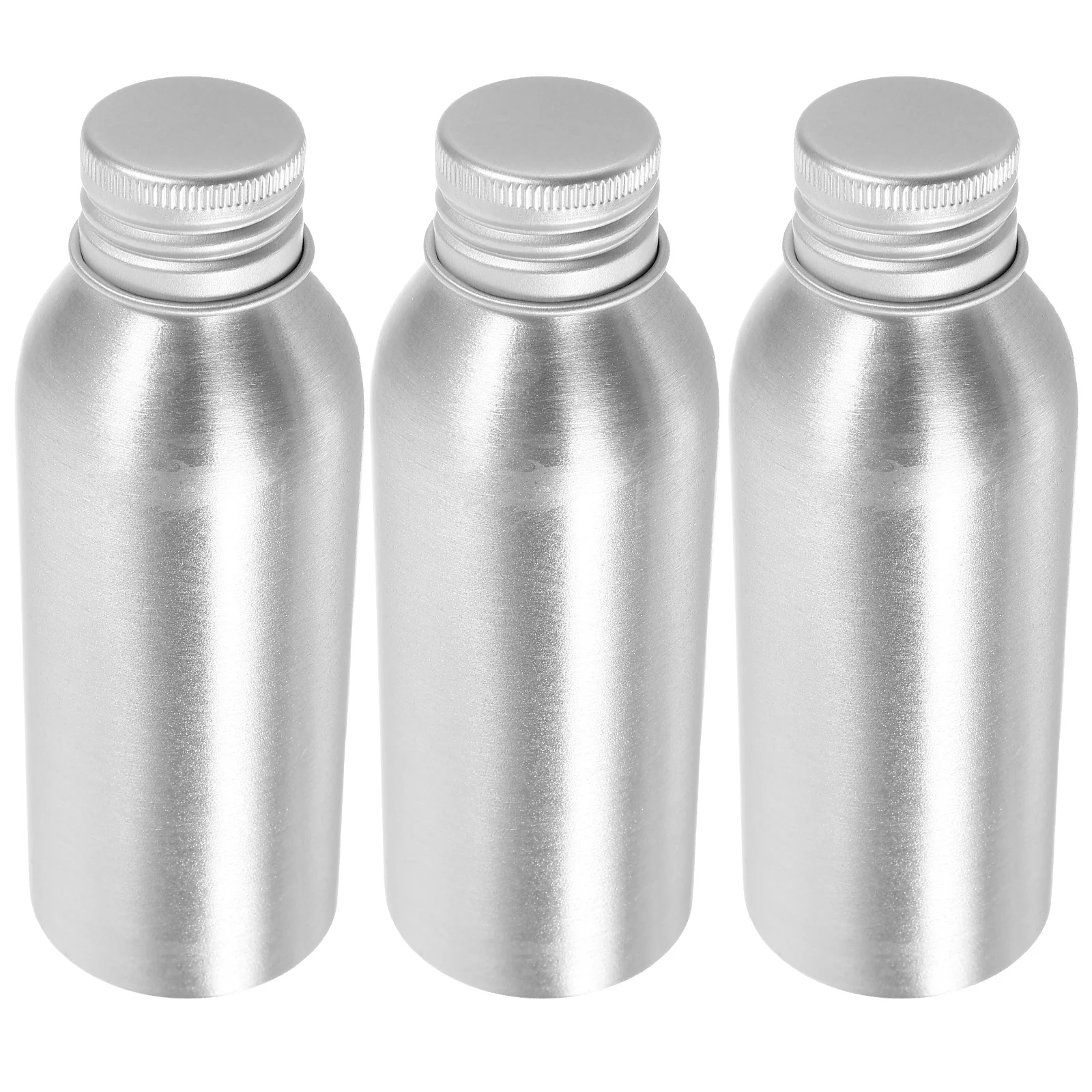 

3 Sets Aluminum Bottle Liquid Dispenser Screw Caps Bottles Hair Shampoo Essential Oil Travel Empty Sub Perfume Refillable