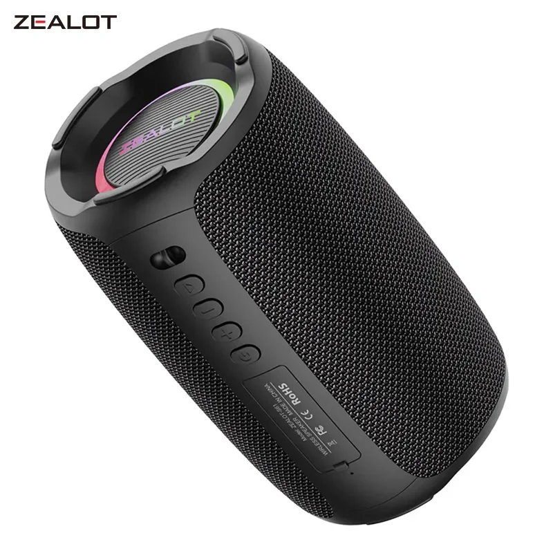 ZEALOT S61 Bluetooth Speaker Portable Double Diaphragm Wireless Subwoofer Waterproof Outdoor Sound Box Stereo Music Surround