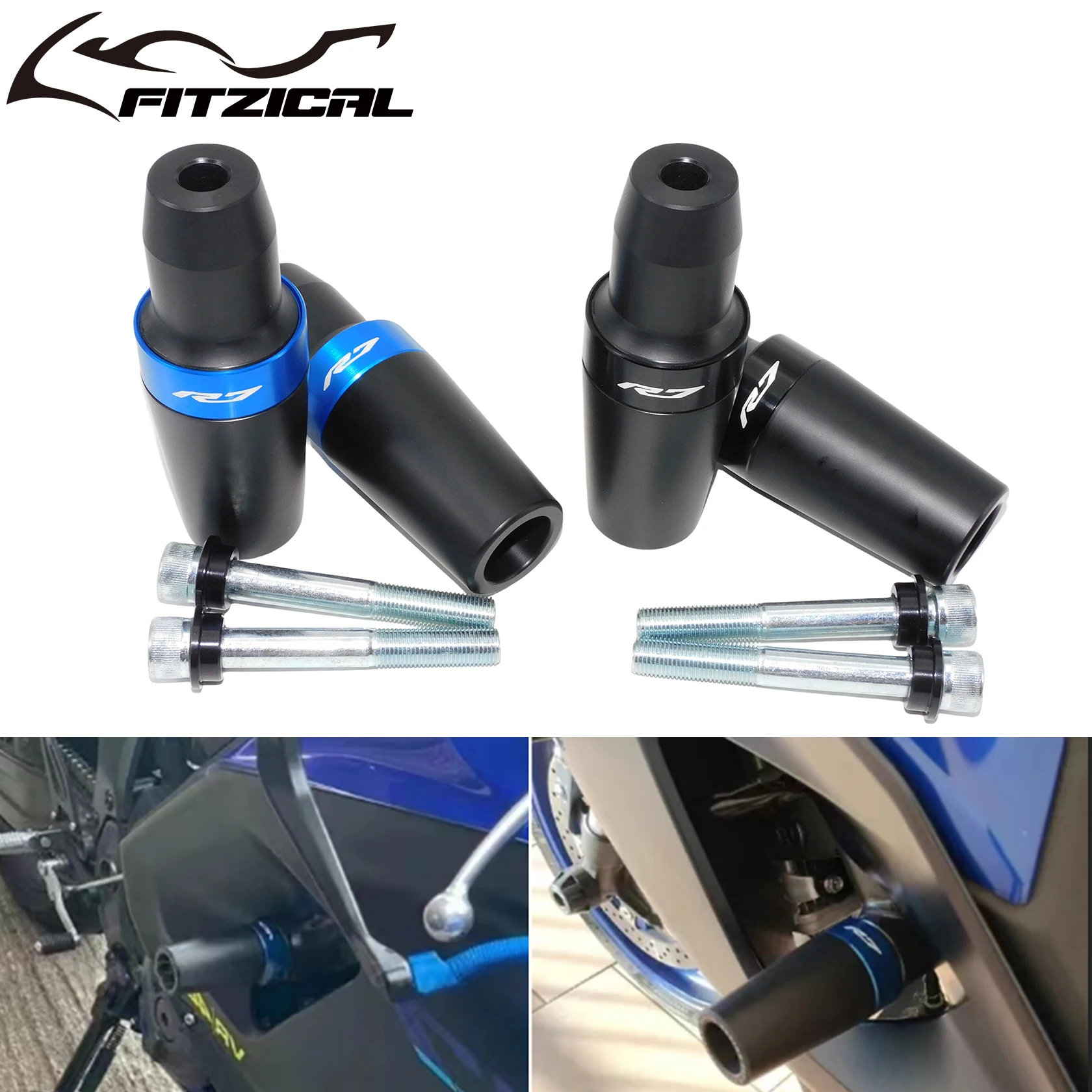 Protezione Anticaduta Per Moto Bobbins Pad Frame Slider Crash Protector Per Yamaha Yzfr7 Yzf-R7 2021-2023