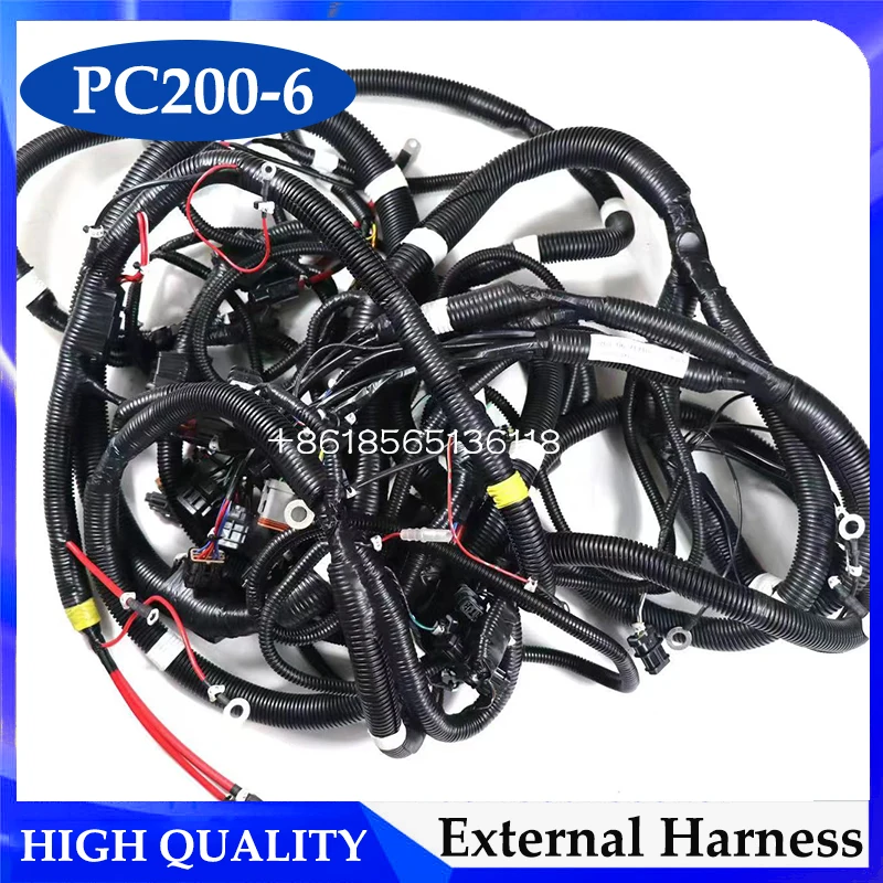 

PC200-6 6D102 кабина экскаватора Eexternal КАБЕЛЬ жгута проводов 20Y-06-24811 20Y0624811 для запасных частей Komatsu