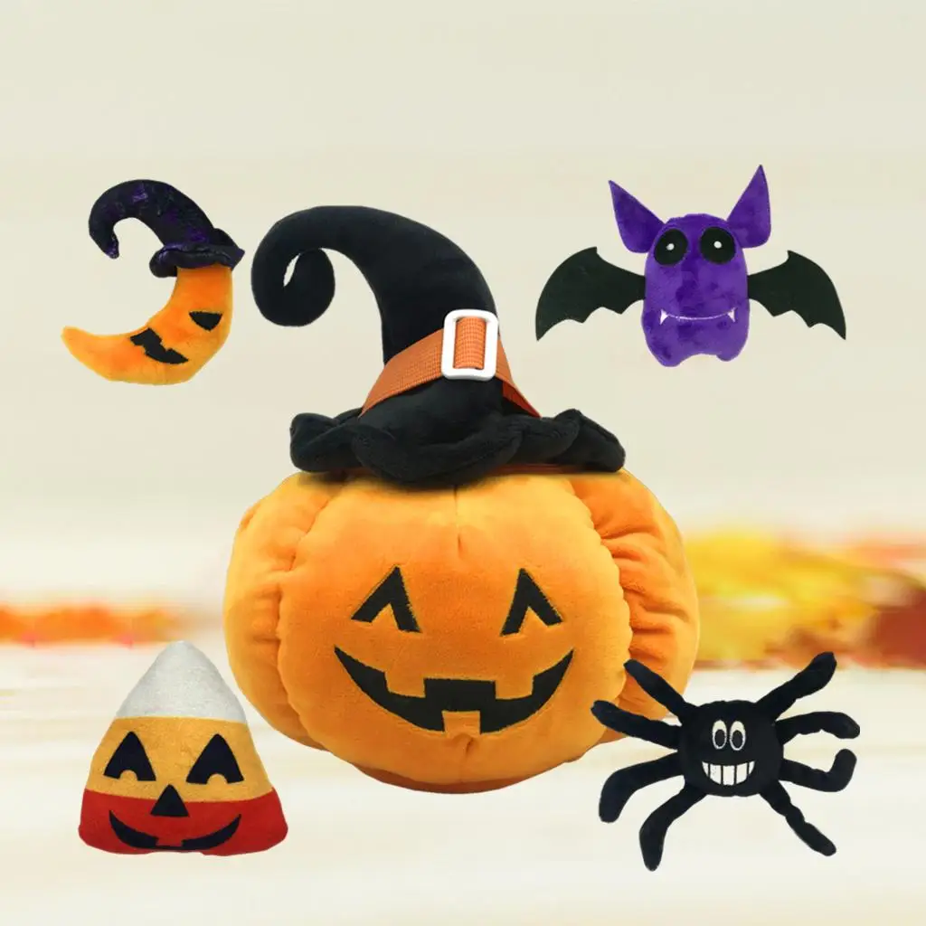 Halloween Pumpkin Playset Peluche Moon Rice Ball Bat Pumpkin Toys For Party Outdoor Indoor Kids