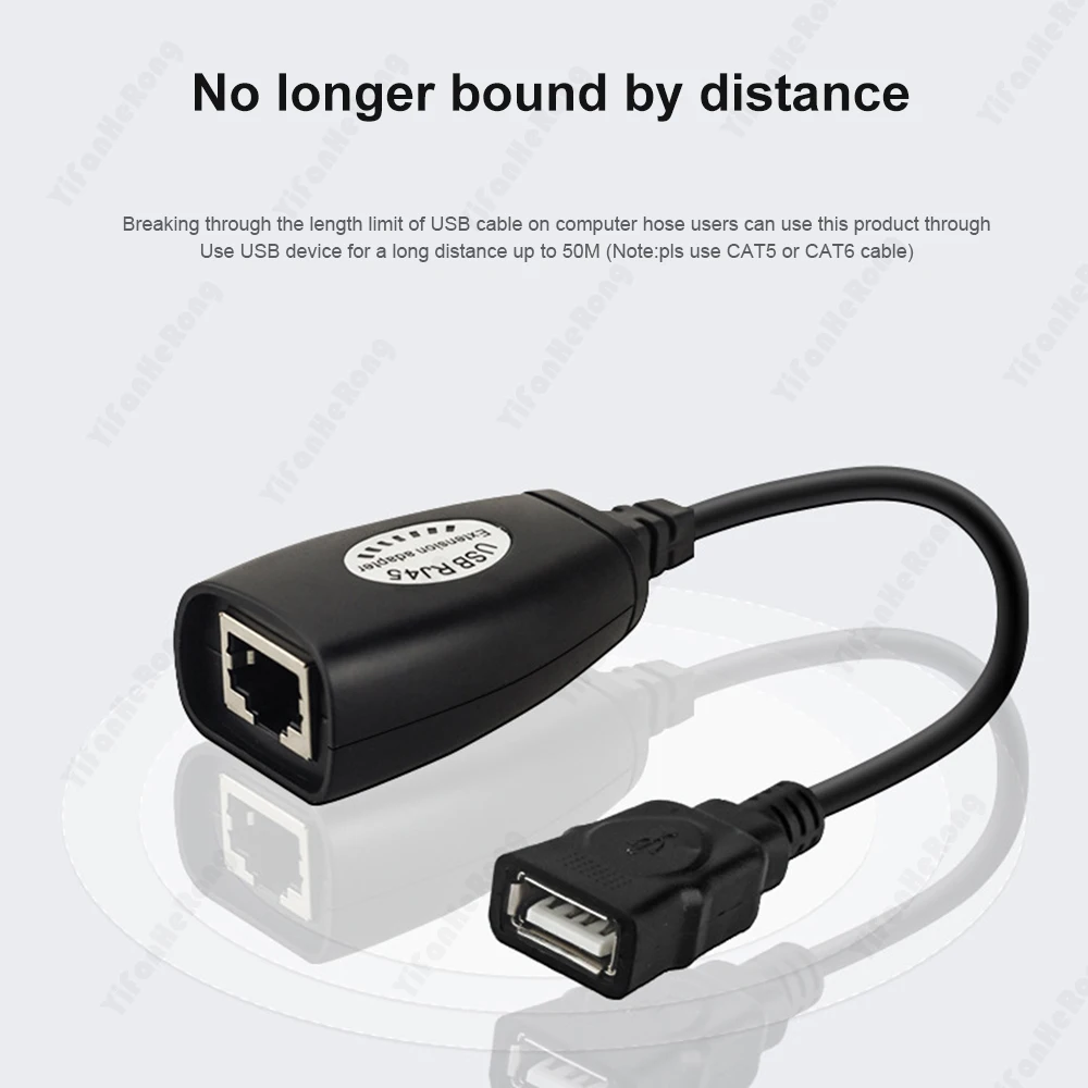 

Удлинитель сигнала USB на RJ45, подходит для принтеров и веб-камер USB, 50 м