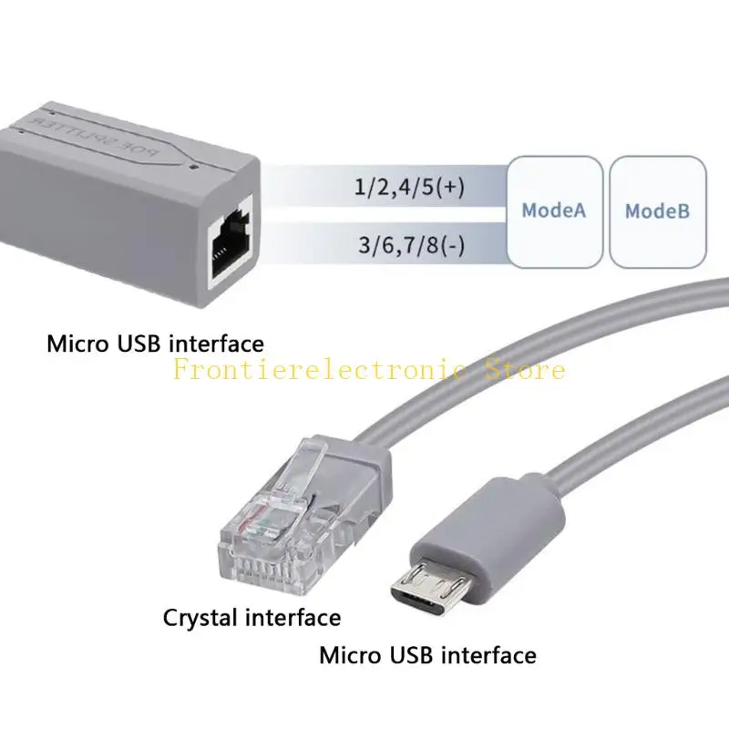 G8DB 휴대용 USB PoE 분배기 어댑터 48V5V 네트워킹 전송에 이상적