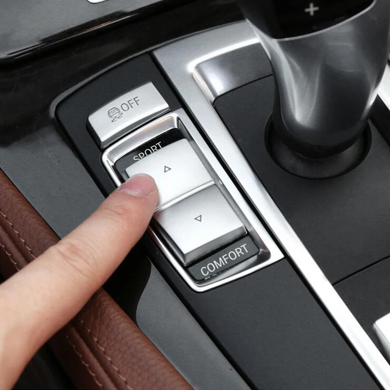 ABS 크롬 프론트 헤드 라이트 스위치 단추 커버, 시동 정지 엔진 스위치 단추 트림 커버, BMW 5 6 7 시리즈 5GT X3 X4 X5 X6