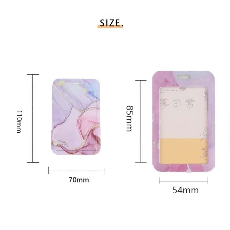 Fashion Work Card Holder ID Name Tag Students Bus Pass Access Card Cover Case Badge Holder Bank ID Holders Travel Accessories 6