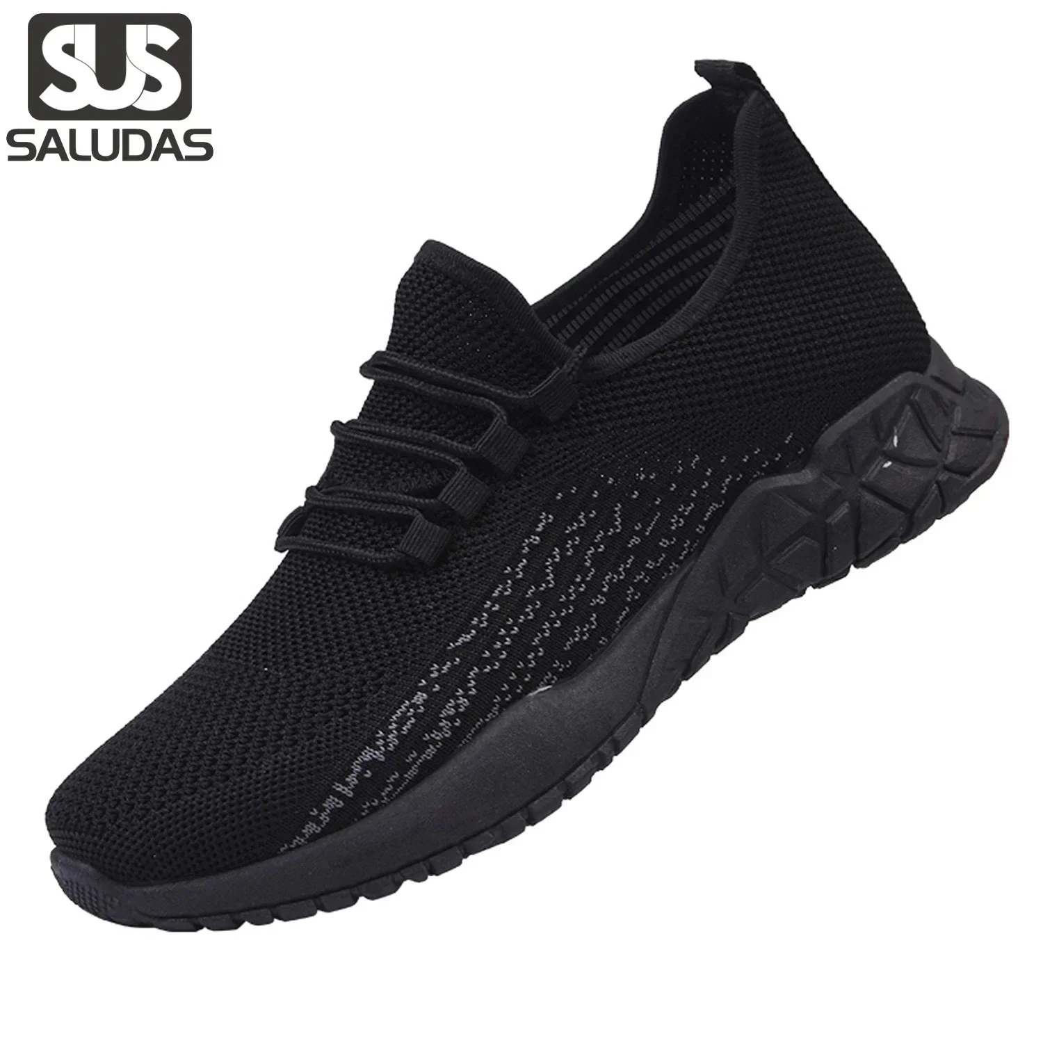 

SALUDAS Sport Shoes Breathable Trendy Original Light Weight Shock Absorption Trail Running Shoes Mesh Knit Casual Walking Shoes