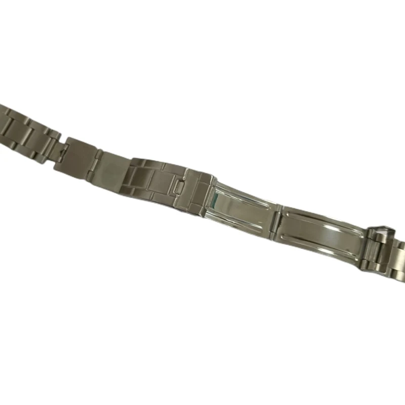 Watch Accessories 20mm Brushed Polish Stainless Steel Oyster Watch Band Strap Bracelet Curved End Strap Fit For RLX Watch
