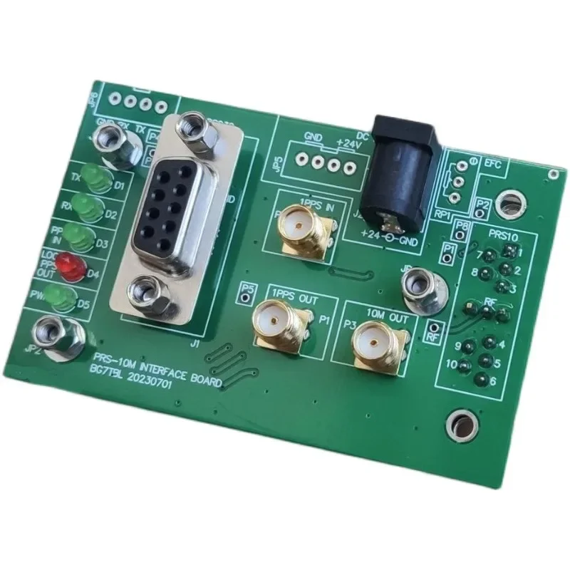 PRS-10M 루비듐 클럭 인터페이스 보드, PCBA SMA 커넥터, 1PPS 입력 및 출력