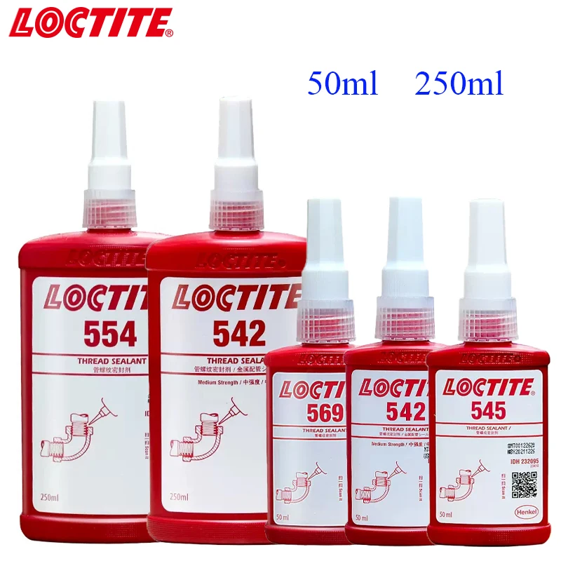 50ml250mlLoctite542545569586554PipeThreadAnaerobicSealant