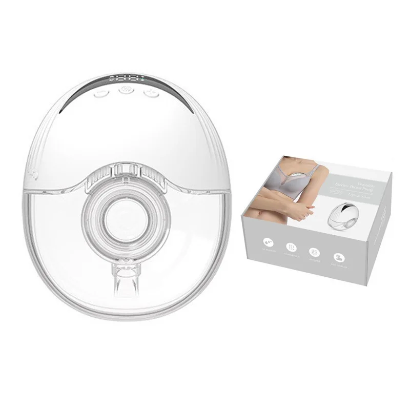 Electric Silent Fully Automatic Underwear Hands-free Support for Pregnant Women Bilateral Breast Pump Portable Milking Machine
