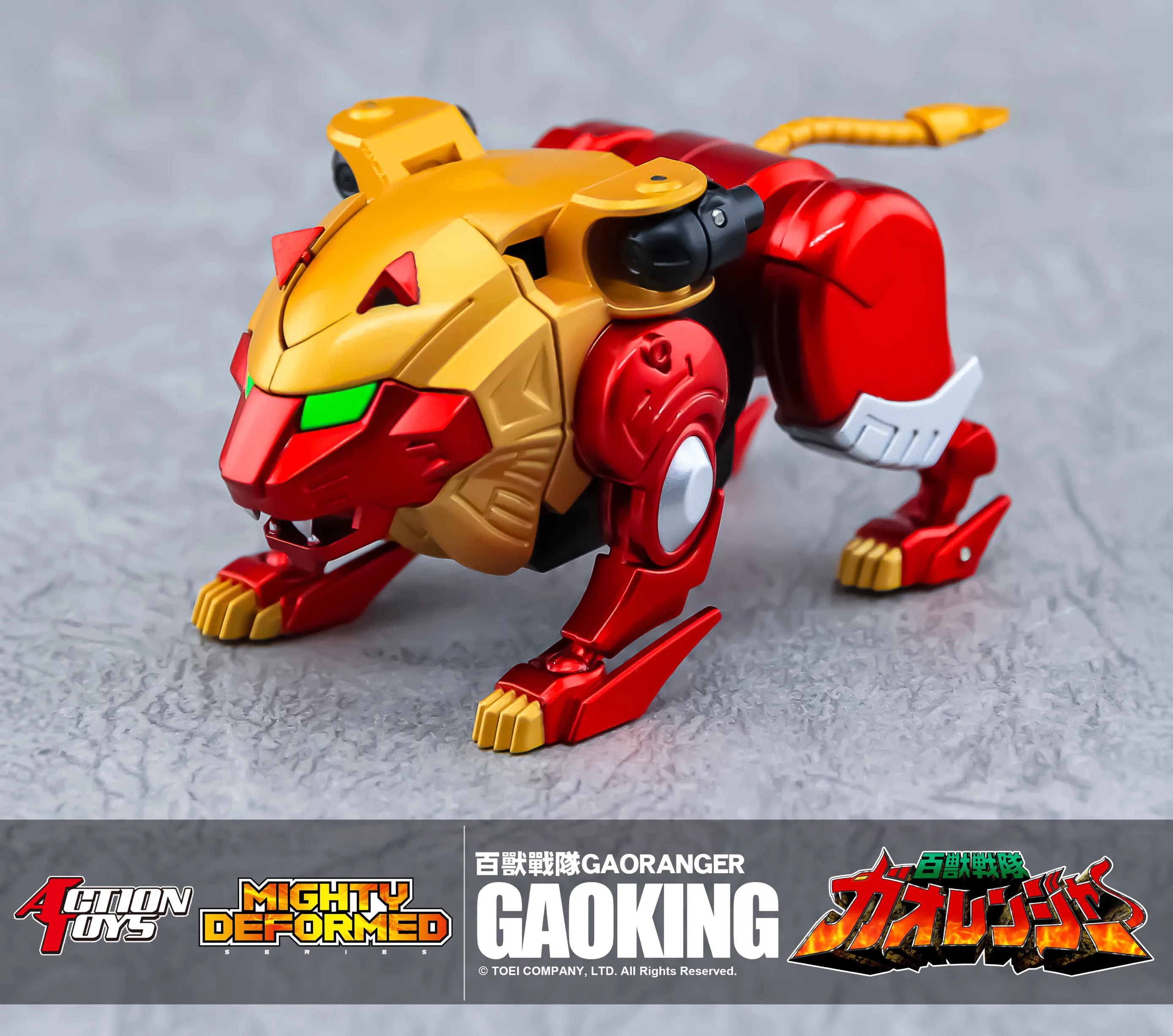 In Stock Action Toys GAOKING Hyakujuu Sentai Gaoranger Movable Model Toys Collection 5 in 1 Combination Q edition
