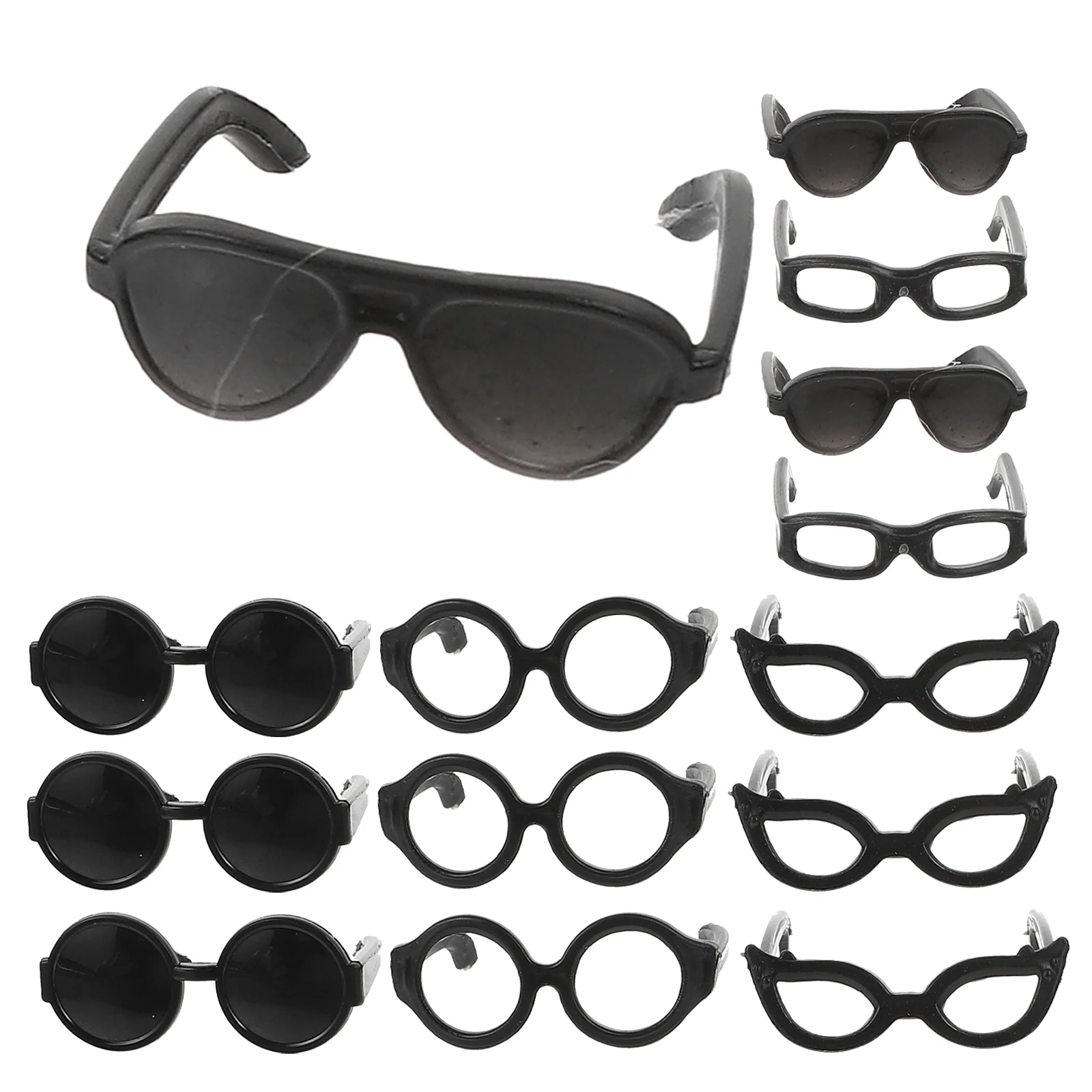 

Doll Sunglasses Decorative Mini Doll Eyeglasses Doll Dress Up Cosplay Accessories