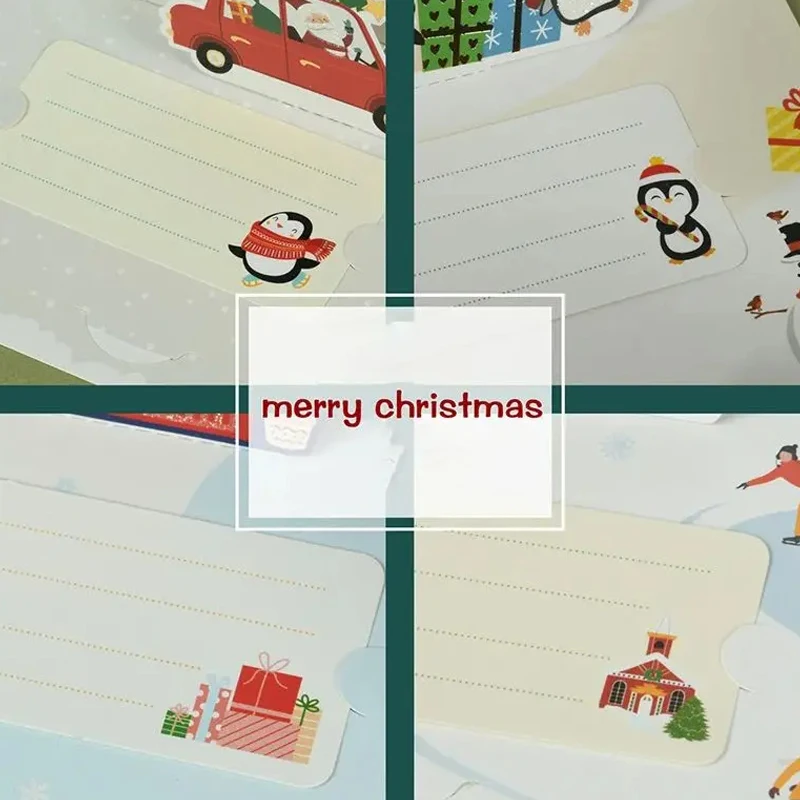 Greeting Cards 3D Santa Greeting Cards Folding Merry Christmas Best Wishes Card Xmas Gift for New Year Blessing Thank You Postcard Decoration
