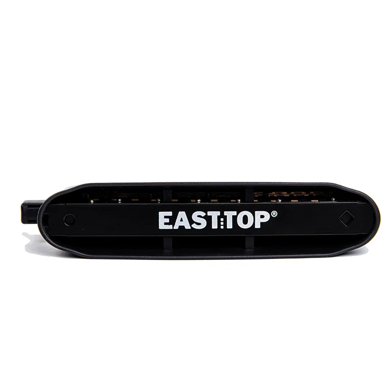 EASTTOP 크로매틱 하모니카 ET12 ABS 플라스틱 커버 플레이트, 인청동 리드, 12 홀 하프, 전문 악기