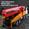 Huina 1/18 11Channel Semi-Alloy Remote Control Diecast Cement Pump Truck Model Construction Engineering Vehicle Children Kid Toy 3