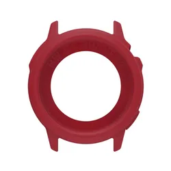 Soft Silicone Hollow Case - Smart Watch Bumper Cover Protector Shell Accessories for GT Runner 2 (White Red)